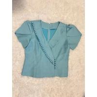 ราคา เสื้อไหมลาวสีฟ้าผ้าหนามือสองอก38 (23760860152)