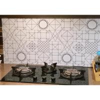 ราคา พร้อมส่ง สติ๊กเกอร์อลูมิเนียมฟอยด์ ติดผนังครัว กันน้ำมัน กันเปื้อน วอลล์เปเปอร์ติดครัว "Graphic 4" ขนาด 60cm x 3m (9565858580)