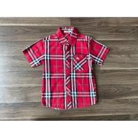 ราคา มือ 2 เสื้อเชิ้ต BURBERRY LONDON [ไซส์ XL] คอปกแขนสั้น ลายสก๊อตแดง {สำหรับเด็กชาย 2-4 ปี} (22155674297)