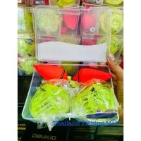 ราคา 1-2วัน(ส่งไว-ราคาส่ง) ชุดตะกร้อเรืองแสงพร้อมทุ่น ตะกร้อตกปลาพร้อมเบ็ดพวง ยกกล่อง2เซ็ท เบ็ดเบอร์ #8#9#10#11#12#13【TFM】 (19401555866)