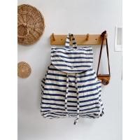 ราคา モリミナ- มือสอง: Baggu แบบเป้าผ้าแคนวาสแข็งแรงดานในแบบหูรูดมีช่องเก็บด้านข้างน่าใช้มากๆ (20270024900)