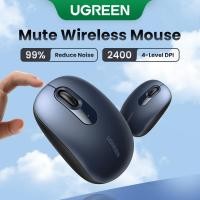 ราคา UGREEN Wireless Mouse 2.4G Silent Computer Mouse with USB Receiver, Optical Cordless Wireless Mouse, 2400DPI, Small Flat Portable Mice for PC, Laptop, Computer, (23531864194)