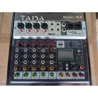 ราคา MIXER TADA M-6 เอฟเฟกแท้ USB บูธูท ใช้ไฟAC DC ได้ (22937798389)
