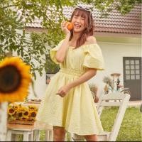 ราคา Lookbooklookbook scone dress yellow scott (22866374991)