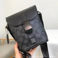 ราคา COACH TRACK SMALL FLAP CROSSBODY IN SIGNATURE CANVAS(outlet) (12407477286)