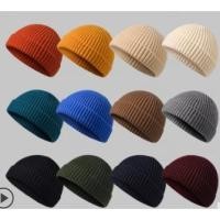 ราคา หมวกไหมพรม หมวกพระ กลม แตงโม พับขอบ แบบสั้น (22837183853)