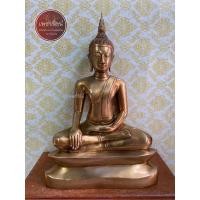 ราคา พระพุทธรูปบูชาอู่ทอง ปางมารวิชัย หน้าตัก 9นิ้ว เนื้อทองเหลือง (22973748771)