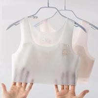 ราคา พร้อมส่งเสื้อชั้นในเด็กผู้หญิง ผ้าไหมน้ำแข็ง ไร้รอยต่อ ชุดชั้นในเด็กโต เสริมพัฒนาการ (24723124179)