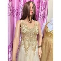 ราคา ชุดราตรีสีครีมทองสวยเรียบหรู (17199647843)