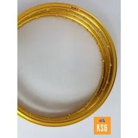 ราคา วงล้ออลูมิเนียม DALE ขนาด 1.20x17 สีทองอ่อน ทรงยกขอบ จำนวน 2 วง (12656435892)