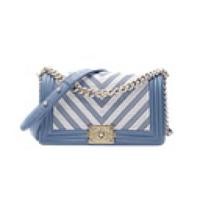 ราคา [BU211101059] Chanel / Boy Braided Chevron Calfskin (14012734369)