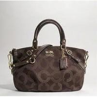 ราคา COACH 15935 MADISON DOTTED OP ART SOPHIA SATCHEL - Mahogani ของแท้ พร้อมส่ง (1966542025)