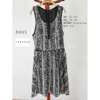 ราคา [USE] เดรสสั้นลายขาวดำ แขนกุด ป้ายTopshop (16399318656)
