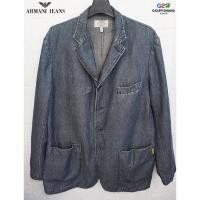 ราคา ARMANI JEANS แท้ อก47 เสื้อสูทยีนส์แขนยาววินเทส (3039123847)