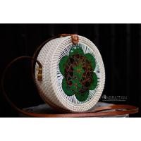 ราคา กระเป๋าสานวินเทจ กระเป๋าหวายบาหลีแท้ รุ่น A002 (6471171597)