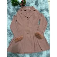 ราคา ชุดเดรสทรงสูท งานสวยมาก สีชมพู (25858625855)