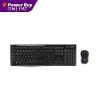 ราคา LOGITECH คีย์บอร์ดไร้สาย + เมาส์ไร้สาย (สีดำ) รุ่น MK270R (21656461764)