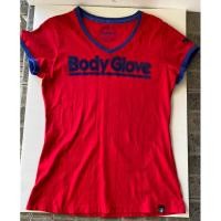 ราคา เสื้อยืดผู้หญิง มือสอง Body Glove คอวีสีแดง (24122085164)