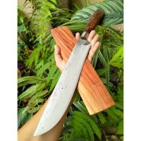 ราคา มีดมาเชเต้ (Machete) มีดสปาต้า มีดควาญ มีดเหน็บ อีเหน็บ มีดเดินป่า มีดแคมป์ 11.9” Sup9 ผิวขัด ด้ามพะยูง ฝักประดู่ คอเลส (22233464297)