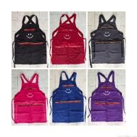 ราคา ผ้ากันเปื้อน5กระเป๋า​สกรีนยิ้ม3ซิบ (5358918592)