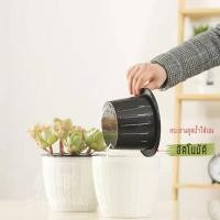 ราคา พร้อมส่ง กระถางต้นไม้ รดน้ำเอง อัตโนมัติ ไม่ต้องรดน้ำ 2 สัปดาห์ กระถางพลาสติก ปลูกต้นไม้ กระถางรดน้ำต้นไม้อัตโนมัติ (11410012679)