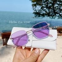 ราคา แว่นทรง6เหลี่ยมทูโทนเลนส์เปลี่ยนสีม่วงพาสเทล (9737132638)