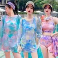 ราคา ชุดว่ายน้ำทรงสปอร์ต ชุดว่ายน้ำสามชิ้น สีพาสเทล สีสะท้อนแสง ชุดว่ายน้ำเดินชายหาด ชุดว่ายน้ำผู้ (8203177679)