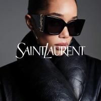 ราคา แว่นกันแดด Yves Saint Laurent ทรงแคทอายนิดๆ ขาแว่นหนาใหญ่พร้อมโลโก้ YSL ตะโกนบอกโลกสุดๅ (25003503962)