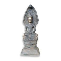 ราคา พระนาคปรก ทวารวดีสำริดเก่า กว้าง 4นิ้ว สูง 10นิ้ว (23058909460)