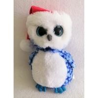 ราคา ตุ๊กตานกฮูก ทีวาย ก้นถ่วง ตาโตเป็นประกายสะท้อนแสง Ty Icicles Holiday Owl Santa Hat ขนาด 10 นิ้ว งาน Ty (10149089264)