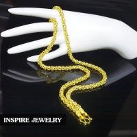 ราคา Inspire Jewelry สร้อยคอทองลายมีนา น้ำหนัก 3 บาทกว่า งานทองไมครอน ชุบเศษทองคำแท้ ยาว 24 นิ้ว สวมคอได้ (1629356595)