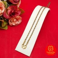 ราคา สร้อยคอทองเหลืองโบราณลายโซ่คั่นหัวจรวด ความยาว 20 นิ้ว งานทองเหลืองแท้ งานดิบไม่ได้ชุบ ทองเหลืองโบราณ (25774944449)