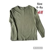 ราคา เสื้อยืดแขนยาว สีเขียวขี้ม้า (24821349661)