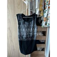 ราคา เสื้อแขนกุดสีดำ สกรีนลายกะโหลก แบรนด์Xact Size S อก32-34 สภาพดี (24628791005)