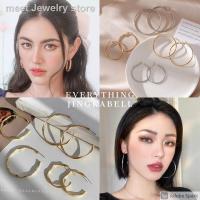 ราคา พร้อมส่ง ต่างหูสายฝอ ต่างหูห่วงใหญ่ ต่างหูห่วงทอง ตุ้มหูห่วง【ไม่ใช่ก้านเงิน】 (15542742711)