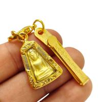 ราคา (ฟรีแหนบ)จี้พระผงสุพรรณ เนื้อชุบทอง เลี่ยมกรอบทองไมครอนเกรด A เป็นพระในชุดสมเด็จเบญจภาคี บูชาเสริมสิริมงคลแคล้วคลาดปลอด (24721346285)