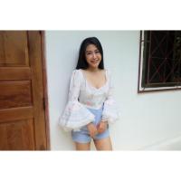 ราคา จั๊มสูท งานป้าย something มือสอง (2376406759)