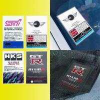 ราคา สติกเกอร์สัญลักษณ์ ป้องกันไฟฟ้าสถิตย์ สําหรับติดตกแต่งกระจกหน้ารถยนต์ MINI AC Schnitzer Nissan GTR Subaru STI (20671376566)