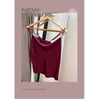 ราคา เสื้อคอถ่วง ซาติน สายเดี่ยว สายโซ่ ผ้าซาติน (11363472392)
