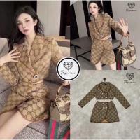 ราคา เซ็ทสูท งานป้าย Pisamai(พิศมัย) ลายGUCCI ไซส์S❌❌หมดค้า❌❌ (18268960827)