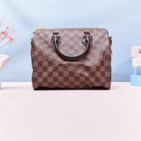 ราคา ☃✁LV Louis Vuitton Bag Brown Checkerboard Speedy25 Boston Tote Shoulder Bag. ยังไม่ได้ใช้ (22513298504)