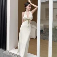 ราคา พร้อมส่ง เดรสยาว มัดคอ คล้องคอ เปิดหลัง เว้าเอว เซ็กซี่มาก ใส่ไปทะเล ไปเที่ยว แซ่บสุดๆ (22138994789)