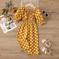 ราคา ชุดจั๊มสูทแขนยาว ลายจุด แฟชั่นสําหรับเด็กผู้หญิง (25050793569)