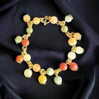 ราคา สร้อยข้อมือหยกพม่าแท้ หลากสี หยก5สี กำไลมงคล (25223938335)