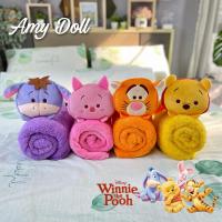 ราคา หมอนผ้าห่มม้วน ถุงผ้าห่ม Winnie The Pooh tsum tsum ลิขสิทธิ์แท้% (24554893345)