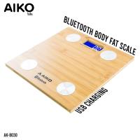 ราคา AIKO AK-8030 เครื่องชั่งน้ำหนัก Digital ชาร์จไฟ เชื่อมต่อแอปพลิเคชั่นวิเคราะห์ค่าร่างกายได้ (24666354818)