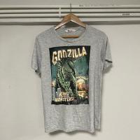 ราคา Godzilla T-shirt เสื้อมือสอง Godzilla H&M King of monsters ป้ายลิขสิทธิ์แท้2014 Unisex (25671093233)