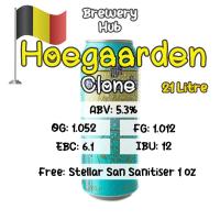 ราคา ชุดวัตถุดิบทำเบียร์​ Hoegaarden Beer Kit คราฟต์พร้อม มอลต์ บาเลย์ (Malt) ฮอปส์ (Hops) ยีสต์ (Yeast) Homebrew (24214138896)