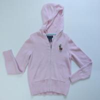 ราคา เสื้อเด็ก เสื้อฮู้ด สีชมพู Polo Ralph Lauren ม้าใหญ่ ของแท้ Size อก 26-27” (15360440010)