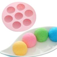 ราคา แม่พิมพ์ซิลิโคน พิมพ์สบู่ พิมพ์วุ้น พิมพ์ขนม รูปลูกบอล 7 ช่อง (8971844556)